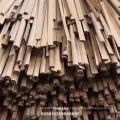 Half round recon teak wood moulding